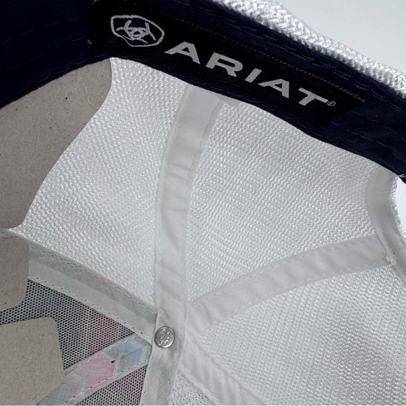 Ariat Aztec Multicolor Baseball Hat Mesh Cap Adjustable Snapback Embroidered New - Picture 8 of 9